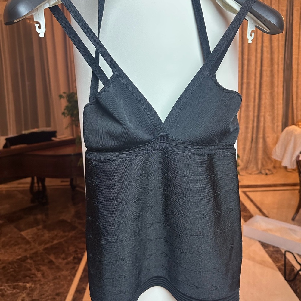Versace Strappy Bandage Top | Black | Bodycon | Size S - Picture 8 of 9